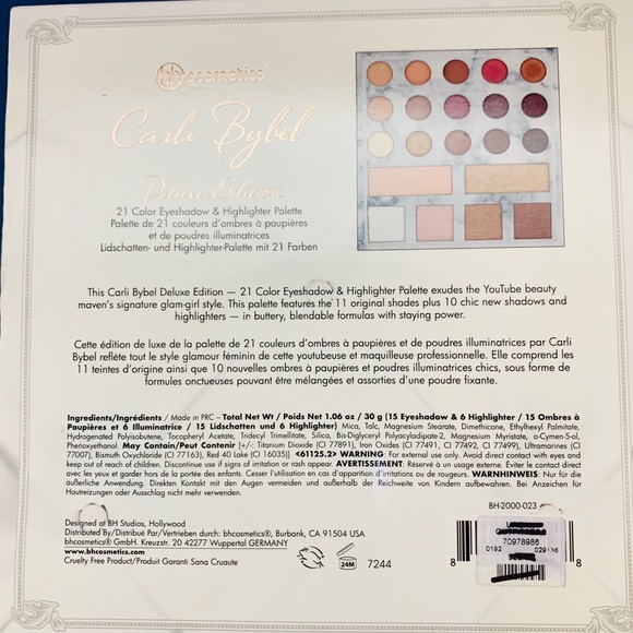 BH Cosmetics x Carli Bybel Deluxe Edition Palette - Picture 3 of 3